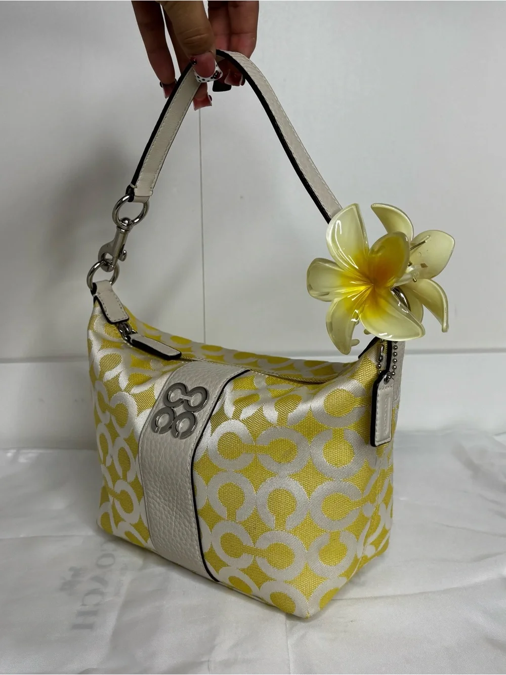 RAREEE Coach Julia Outline Op Art small shoulder bag  💛🤍